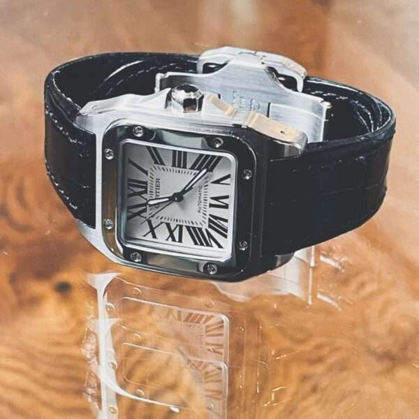 Cartier Luxury Watch (Black & Silver) - Image 2