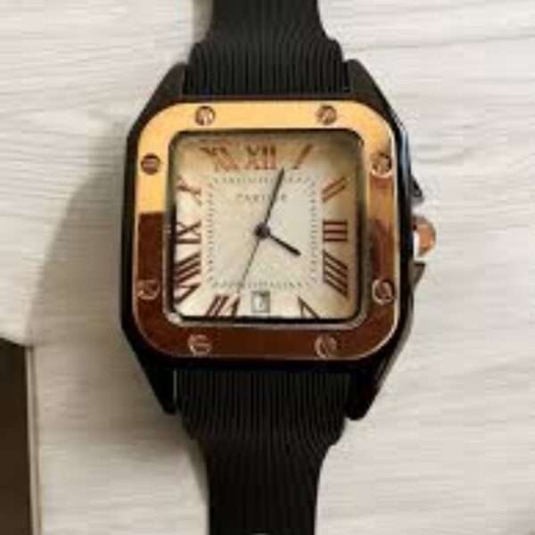 Cartier Luxury Watch (Black) - Image 3