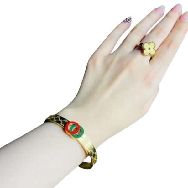 Premium Stainless Steel Handcuffs with Gucci logo - Image 2