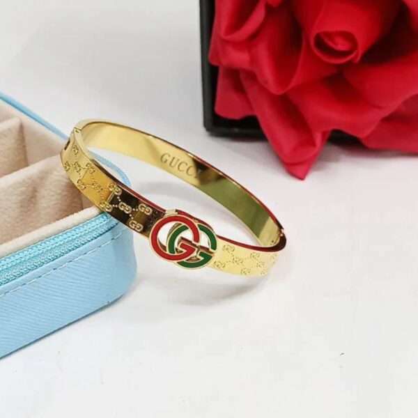 Premium Stainless Steel Handcuffs with Gucci logo - Image 3