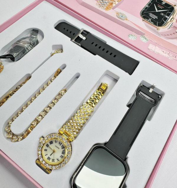 A58 PLUS Gift Sets 6 IN 1 Smart Watch - Image 3